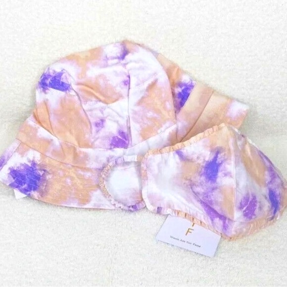 Tie Dye Bucket Hat & Mask Duo - Picture 2 of 10